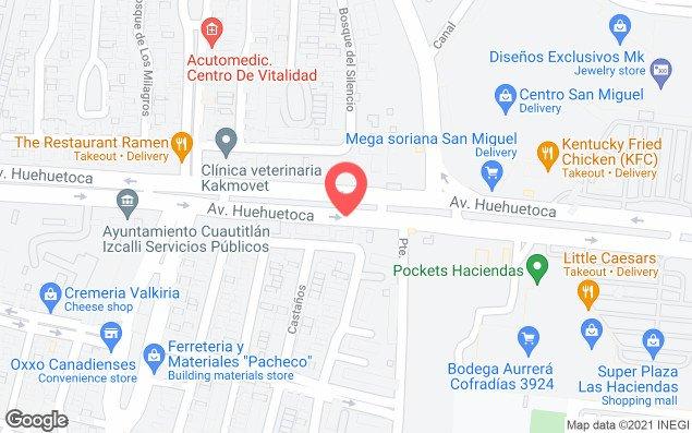 Mapa de ubicación - Fit Integra Izcalli Zona Norte