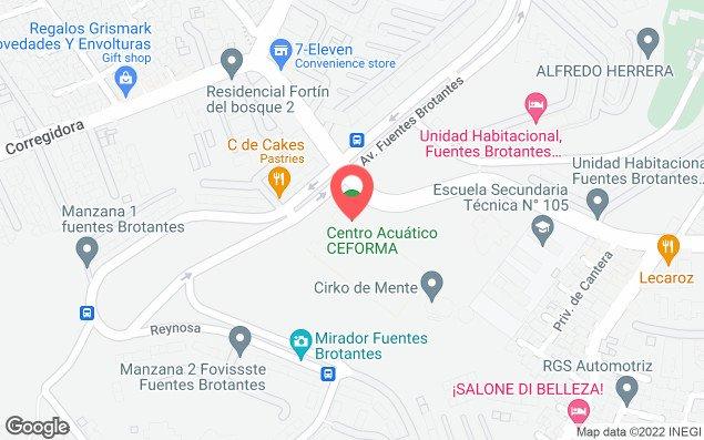 Mapa de ubicación - Centro Acuático Ceforma