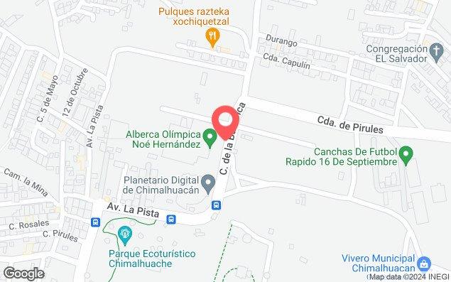 Mapa de ubicación - Alberca Olímpica Noe Hernández