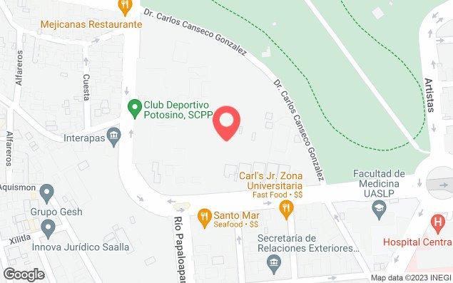 Mapa de ubicación - Club Deportivo Potosino