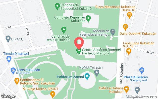 Mapa de ubicación - Centro Acuático Rommel Pacheco