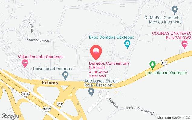 Mapa de ubicación - Club Dorados Oaxtepec Morelos