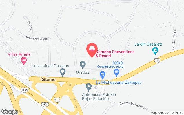 Mapa de ubicación - Centro Vacacional Dorados Cocoyoc-Oaxtepec