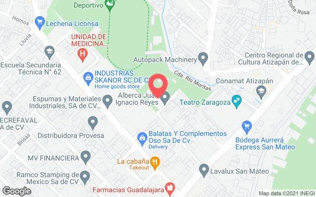 Mapa de ubicación - Alberca Juan Ignacio Reyes