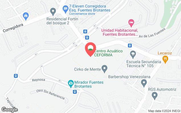 Mapa de ubicación - Centro Acuático Ceforma