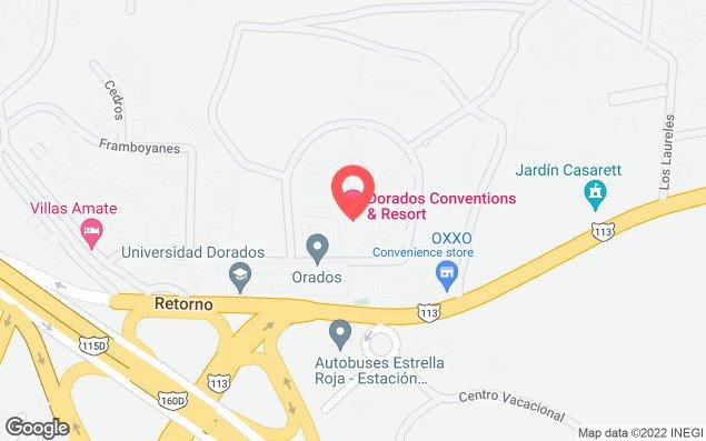 Mapa de ubicación - Club Dorados Oaxtepec-morelos