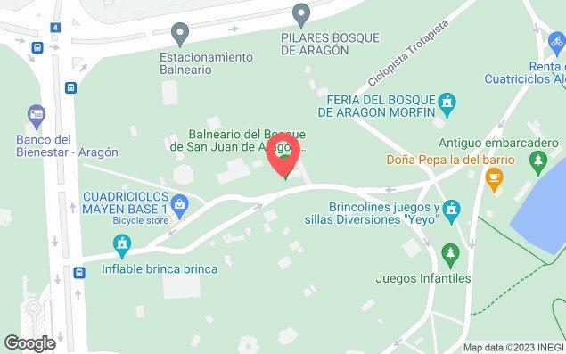 Mapa de ubicación - Alberca Semiolímpica del Balneario Bosque de Aragón