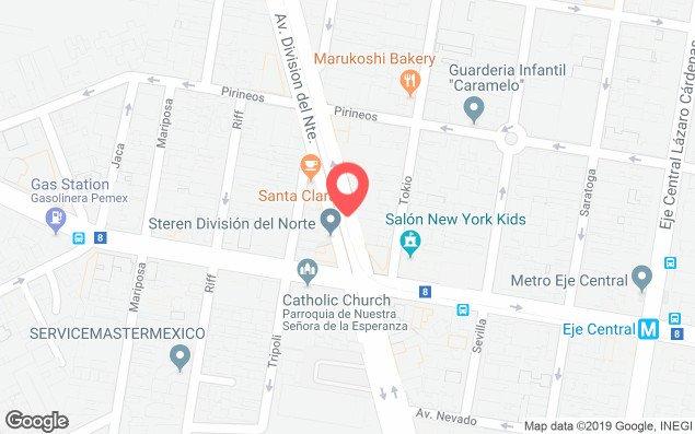 Mapa de ubicación - Alberca Olímpica Francisco Marquez