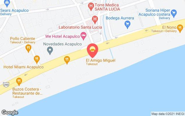 Mapa de ubicación - Bahía de Santa Lucía, Acapulco, Guerrero