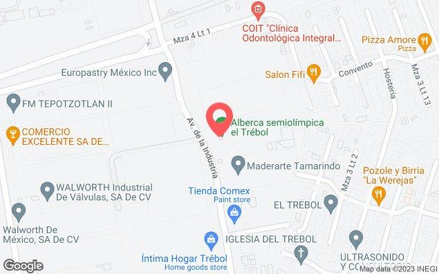 Mapa de ubicación - Alberca El Trebol