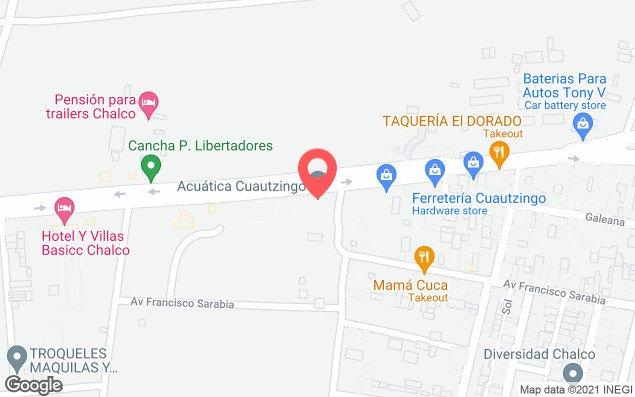 Mapa de ubicación - Acuática Cuatzingo