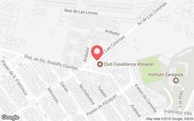 Mapa de ubicación - Club Casablanca Atizapán