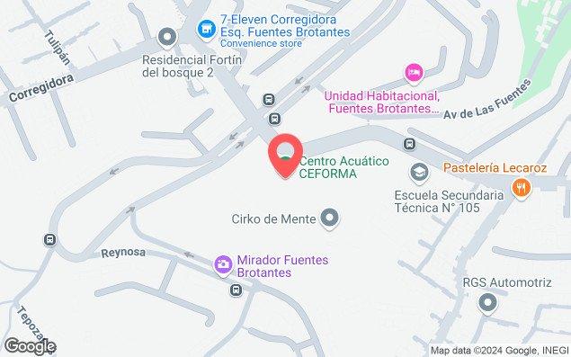 Mapa de ubicación - Alberca Ceforma