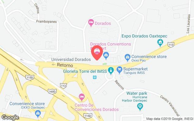 Mapa de ubicación - Hotel Club Dorados Oaxtepec