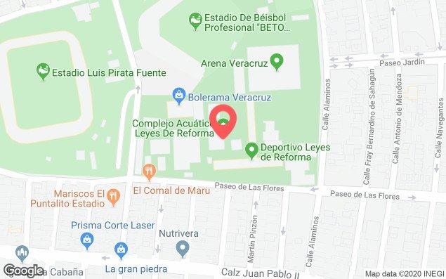 Mapa de ubicación - Centro Acuático Leyes de Reforma