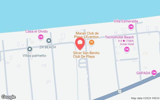 Mapa de ubicación - Club de Playa Silcer San Benito