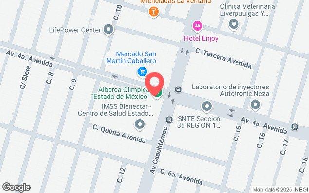 Mapa de ubicación - Alberca Olimpia Estado De Mexico