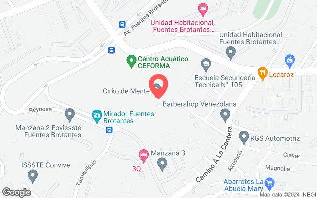 Mapa de ubicación - Centro Acuático Ceforma