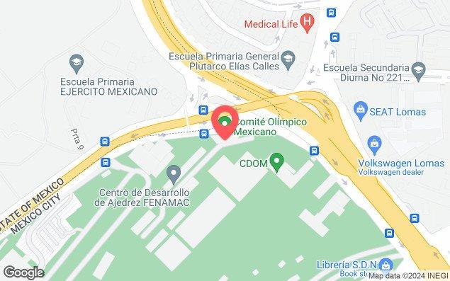 Mapa de ubicación - Comite Olimpico Mexicano