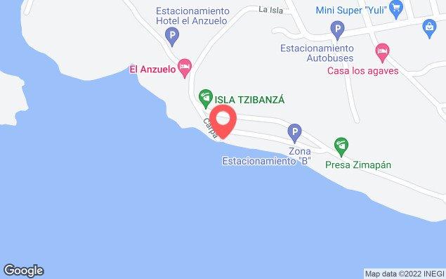 Mapa de ubicación - Embarcadero Isla Tzibanza, Cadereyta De Montes, Querétaro