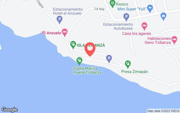 Mapa de ubicación - La Isla Tzibanza Cadereyta de Montes Queretaro